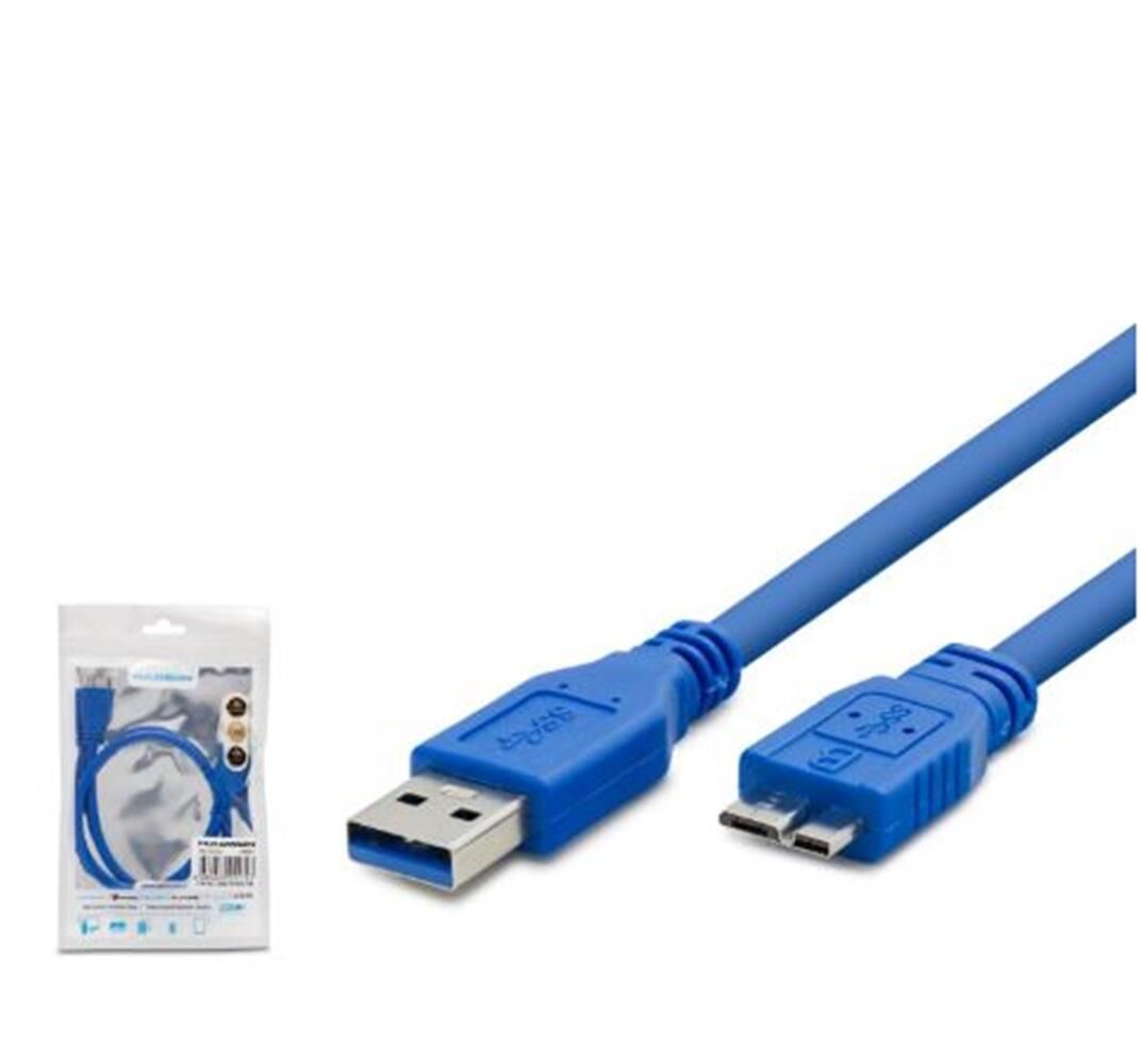 HADRON HDX7503 USB 3.0 Harddisk Kablosu 50 cm Mavi