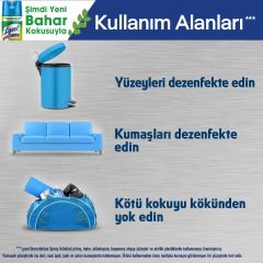 Lysol Dezenfektan Sprey Bahar Ferahlığı Yüzeyler İçin 400 ml
