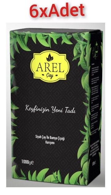 Arel Siyah Çay 1000 GR x 6 Adet