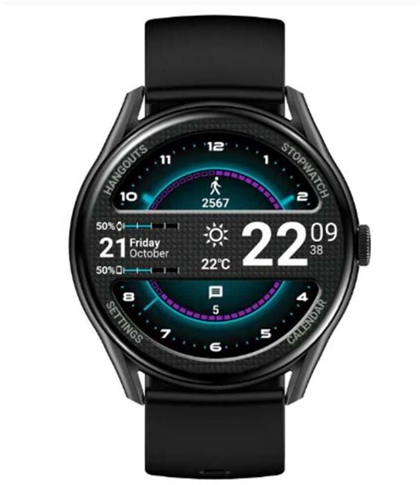 S-link W1 Clarity GloryFit + Bluetooth Uyumlu 1.43 Amoled Ekran 300mAh Bataryalı Siyah Akıllı Saat
