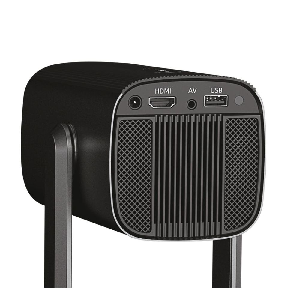 Everest PJ08 Siyah 5200mAh 1280-720P HD 4K Destekli  Android 11 Ekran Yansıtmalı HD Projeksiyon Wifi