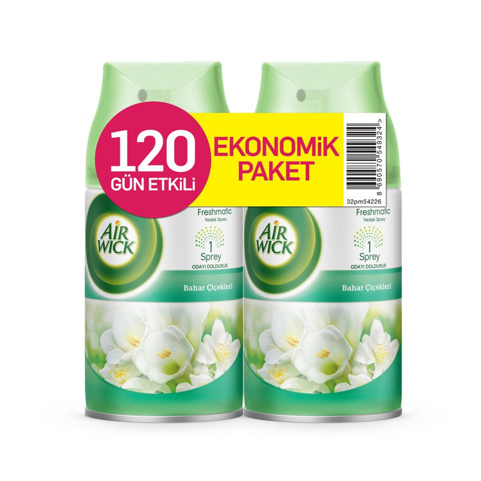 Airwick 2x250 ml Bahar Çiçekleri Freshmatic Oda Spreyi