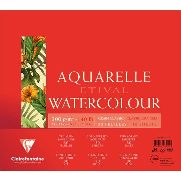 Claırefontaıne Etival Classıc 24x32 Cm 300 Gr Uzun Kenarı Yapışkanlı 30 YP