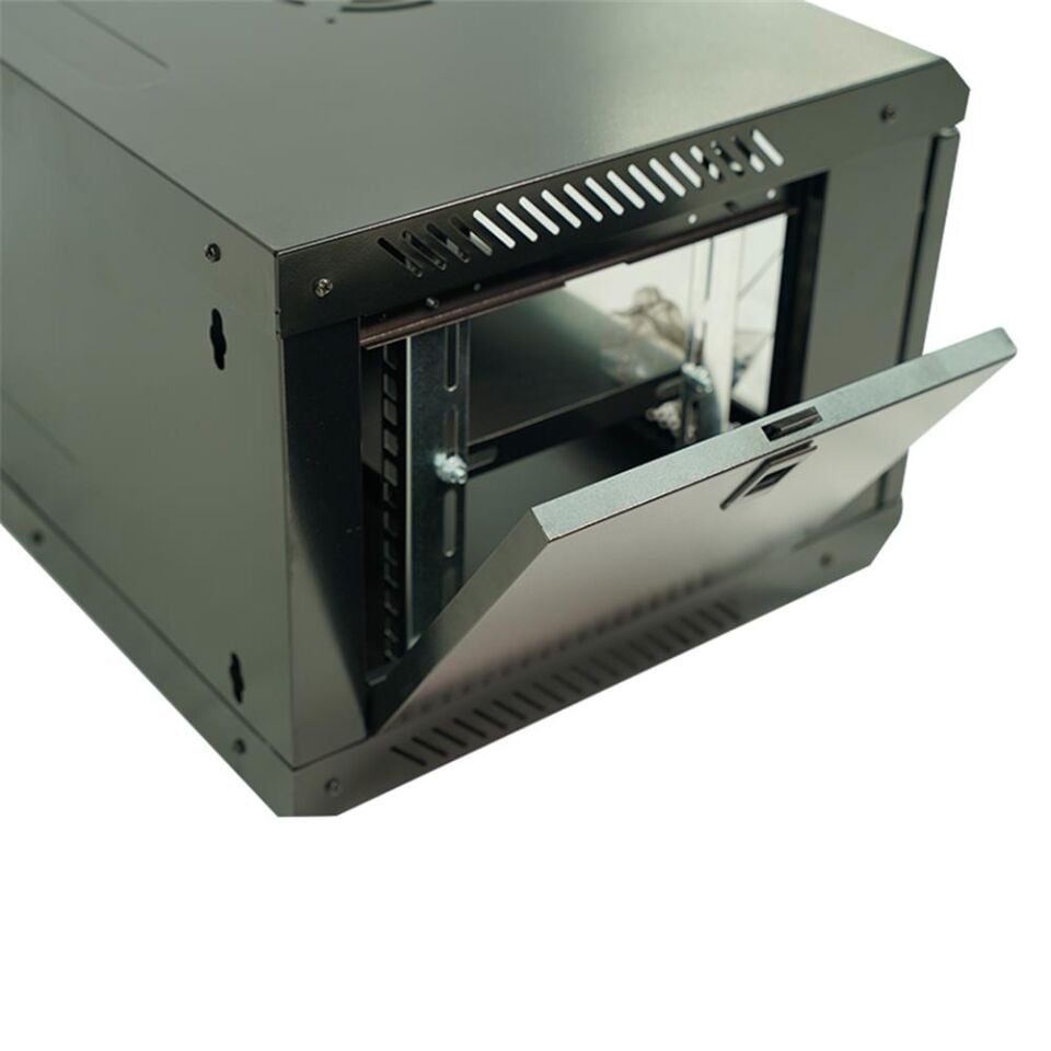 Racksan ML-6407S 7U Duvar Tipi Kabinet (350-530-400) Raf+Fan+Priz