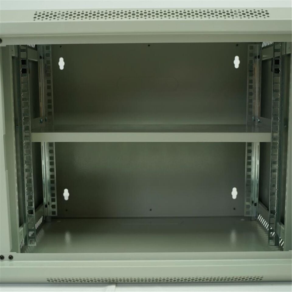 Racksan ML-6409S 9U Duvar Tipi Kabinet (450-530-400) Raf+Fan+Priz