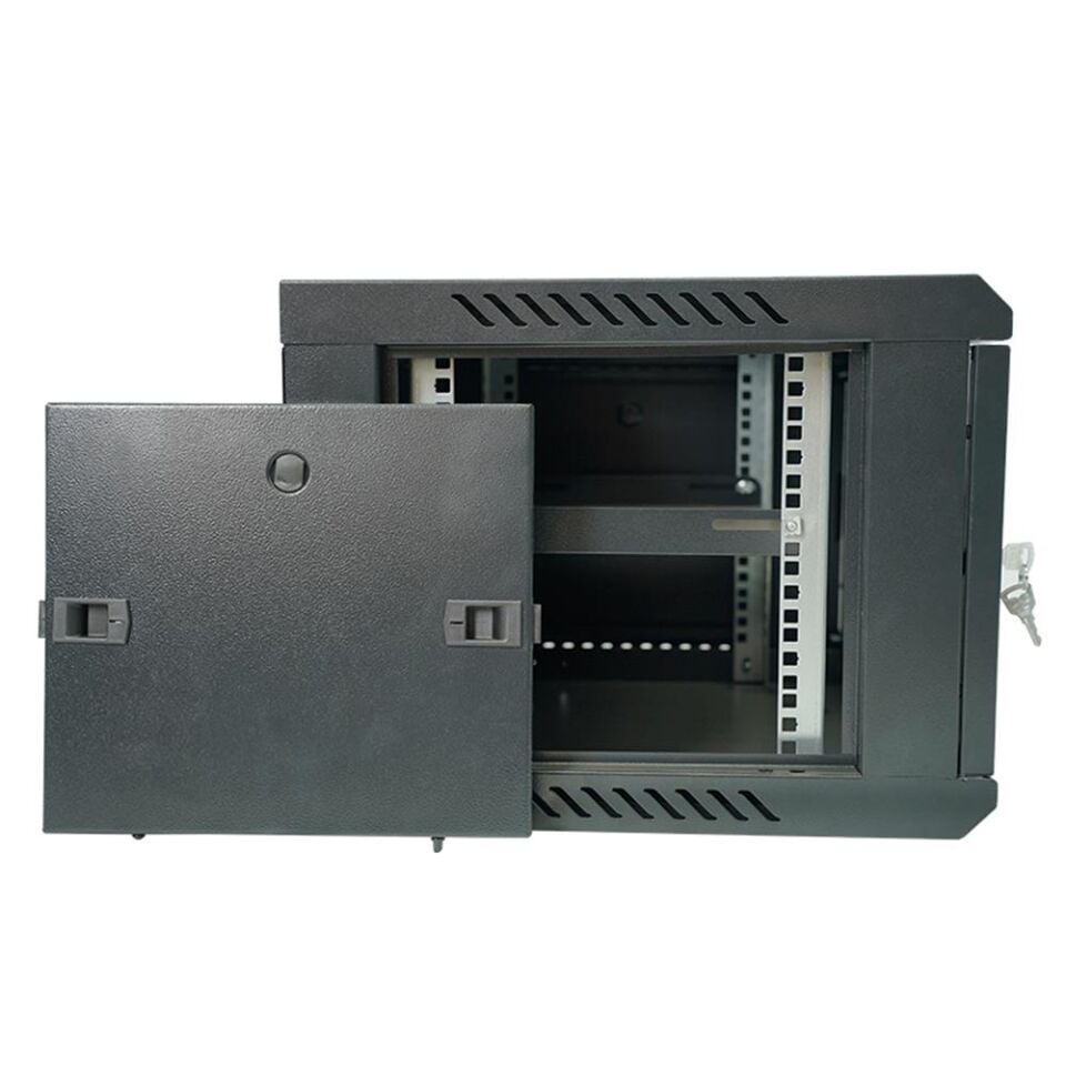 Racksan MT-6607S 7U Duvar Tipi Kabinet (350-600-600) Raf+Fan+Priz