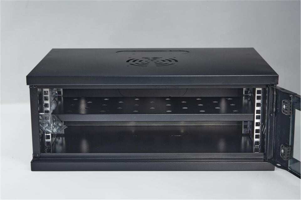 Racksan SE-6404S 4U Duvar Tipi Kabinet (240-530-400) Raf+Fan