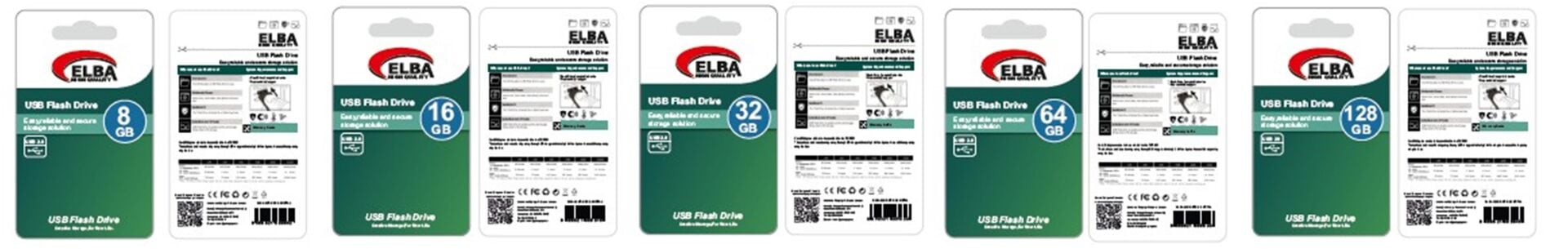 ELBA 32GB USB 2.0 METAL FLASH BELLEK