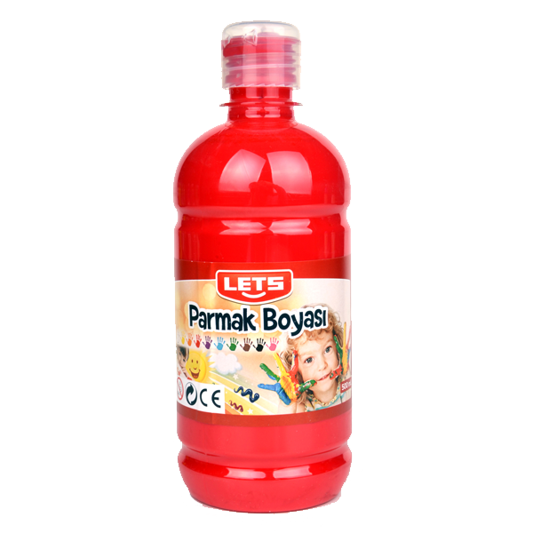 Lets Parmak Boyası 500 ML Kırmızı L-5004