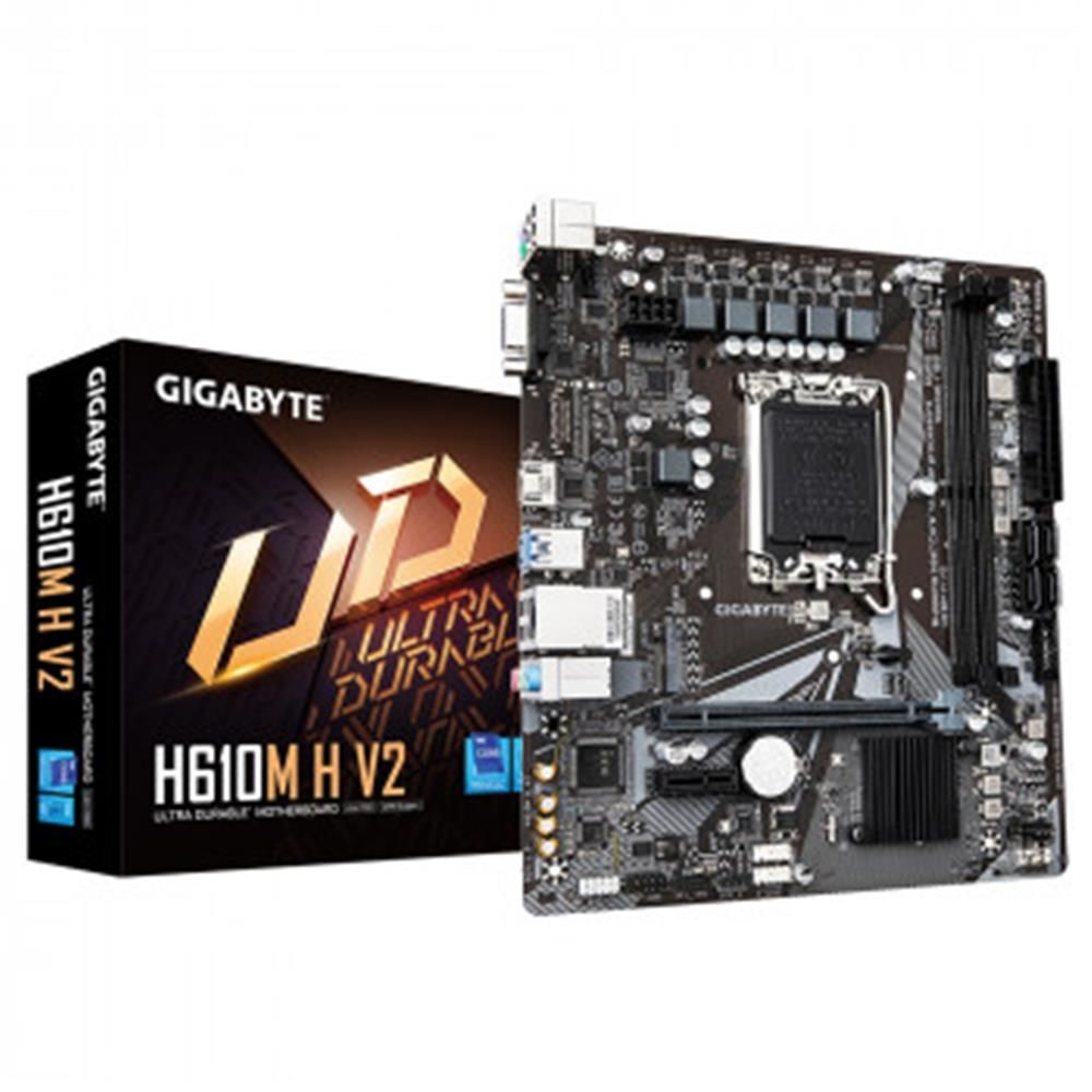 Gigabyte H610M H  Ddr5 5600mhz Nvme Hdmi Vga 1700P Matx Anakart