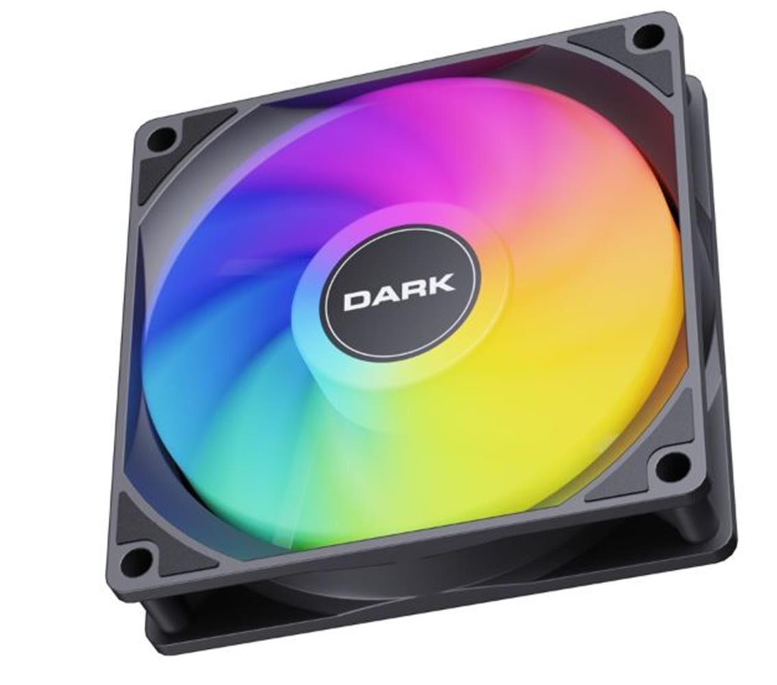 Dark''DKCF126F'' Sessiz 12cm FRGB 1200 RPM, 36CFM, Siyah Kasa Fanı