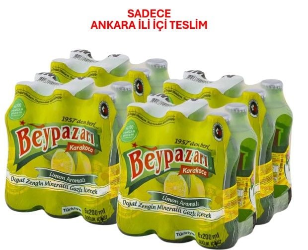 Beypazarı Doğal Maden Suyu Limon Aromalı 24'lü