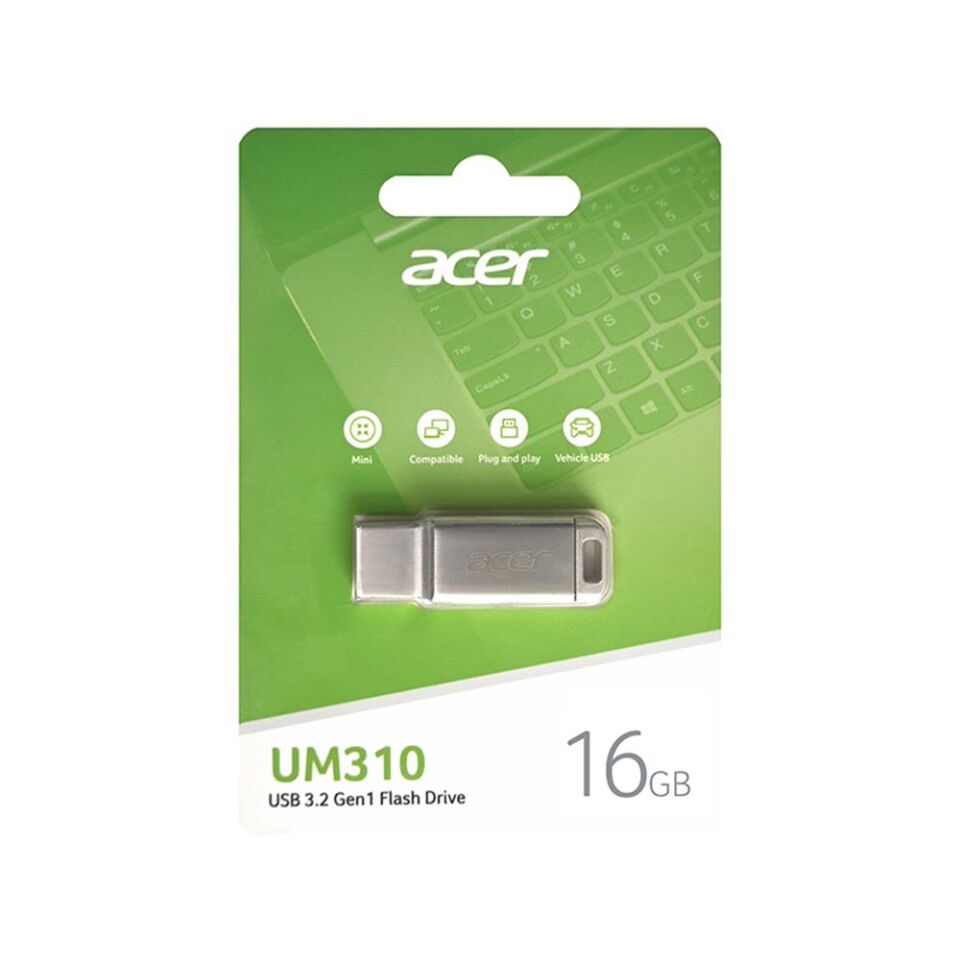 Acer 16GB USB3.2 UM310-16GB Metal Flash Bellek