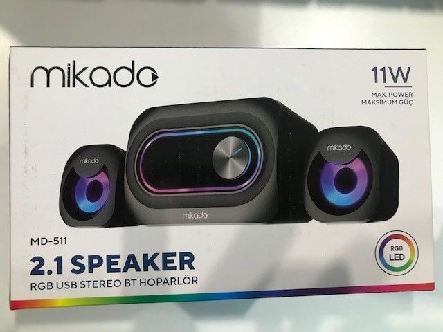 Mikodo Md-511 5w+3wx2 Usb Rgb Ledli 2+1 Gaming Speaker (11 W)