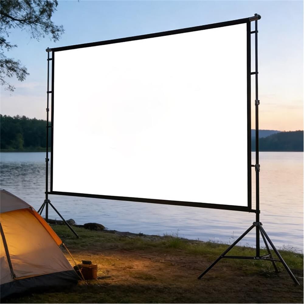 Everest KTP-100 221-125cm 100 Inç Katlanabilir Ve Taşınabilir Ev Kamp Tıpı Projeksiyon Perdesi