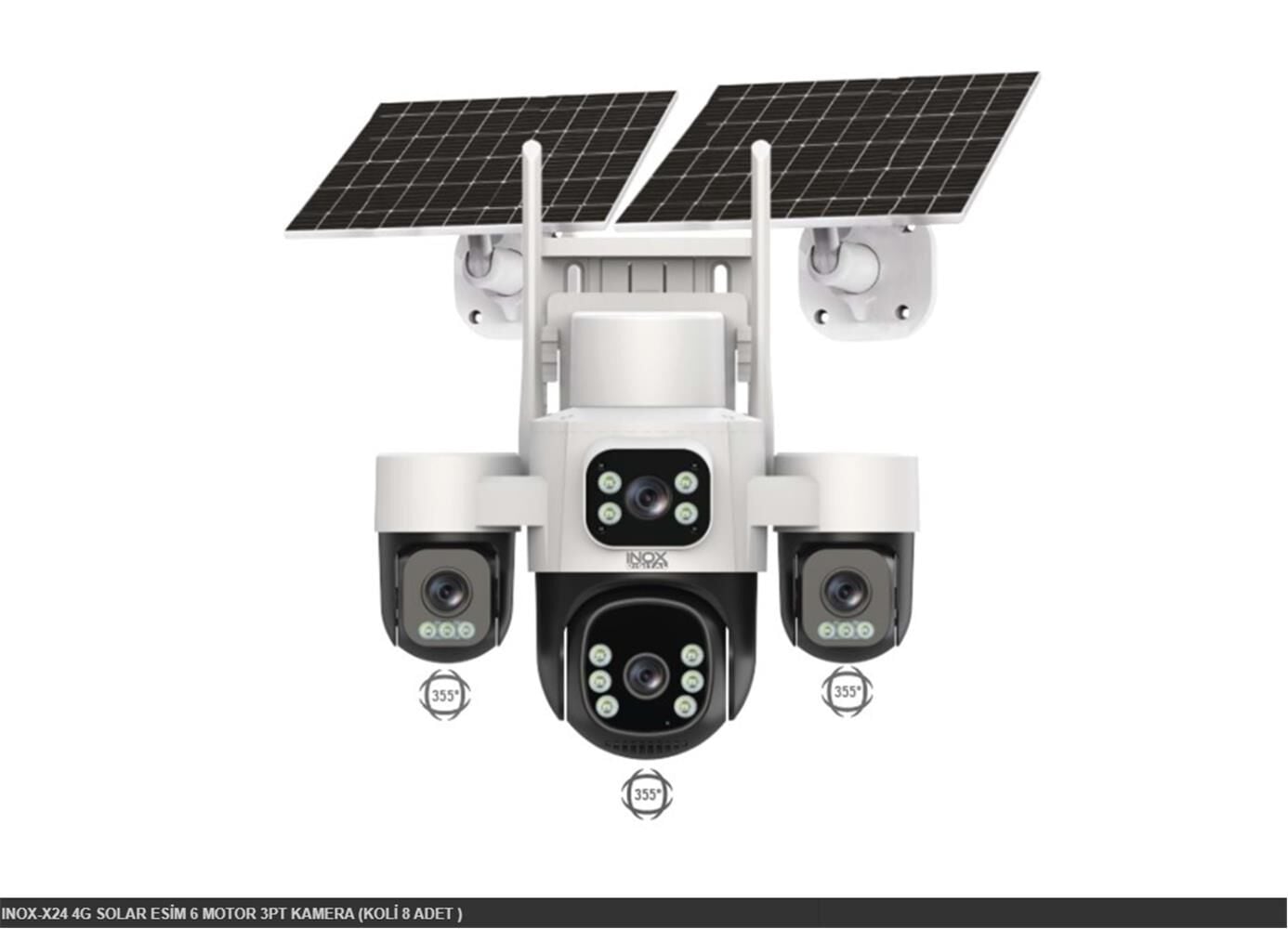 INOX-X24 4G SOLAR ESİM 6 MOTOR 3PT KAMERA