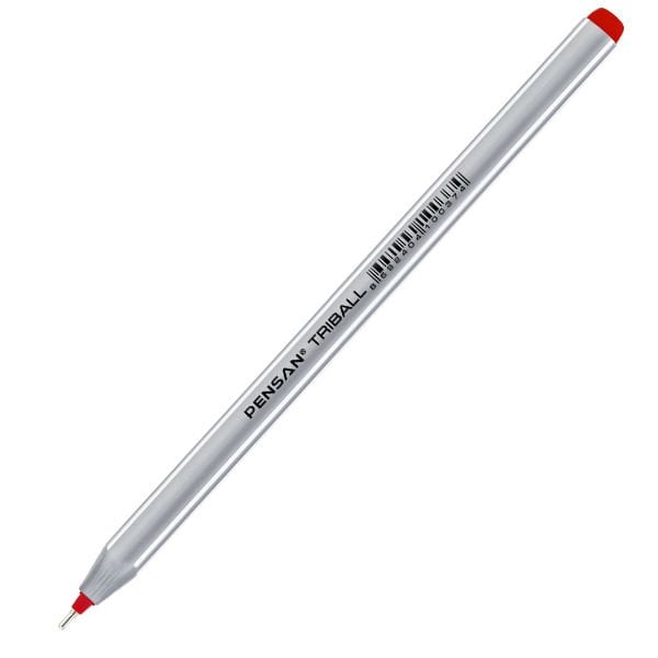 Pensan Tükenmez Kalem Triball 1.0 MM Bilye Uç Kırmızı 1003