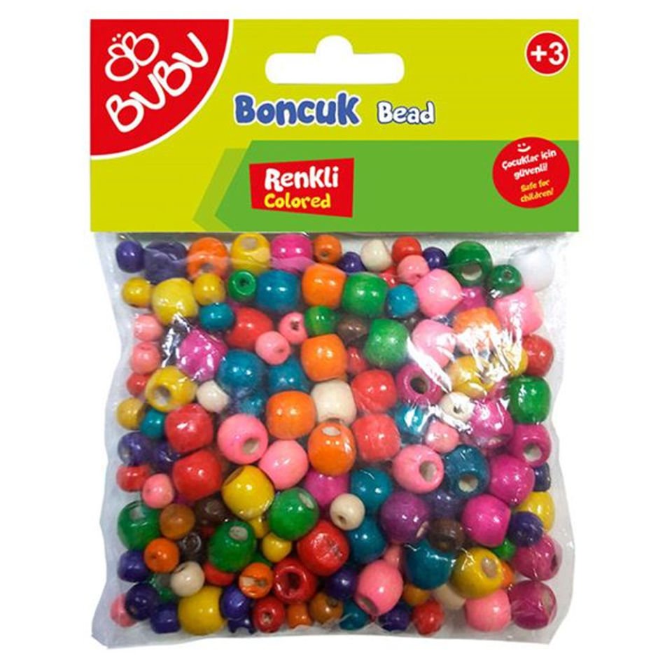 Bu-Bu Yuvarlak Renkli Boncuk Karışık