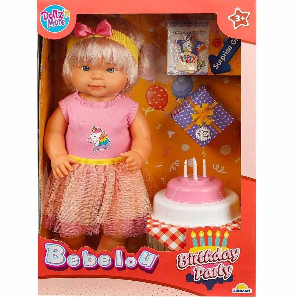 Sunman Oyuncak Bebelou Doğum Günü Bebeği 40 Cm