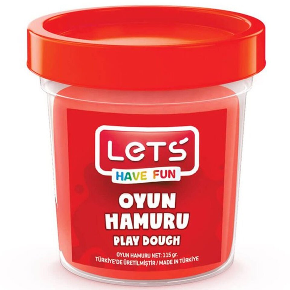 Lets Oyun Hamuru Tek Renk Kırmızı 110 GR L8440-2
