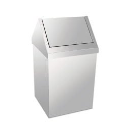 Paslanmaz Sallanır Çatı Kapak Çöp Kovası 16 Lt