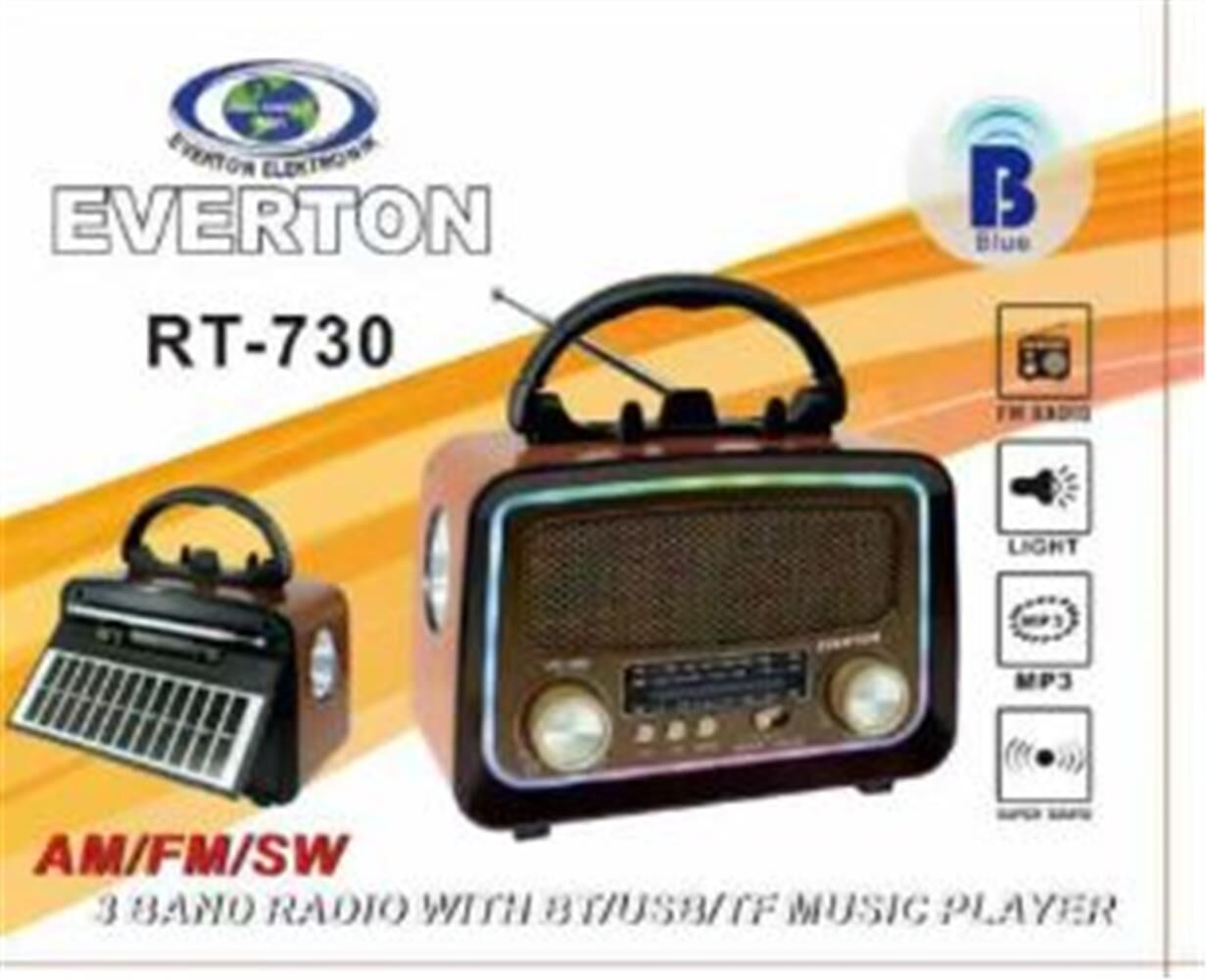 Everton RT-730 Bluetooth Usb-Micro Sd Saatli Nostaljik Radyo