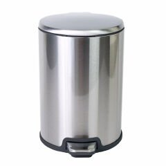 Krom Pedallı Çöp Kovası 40 Lt