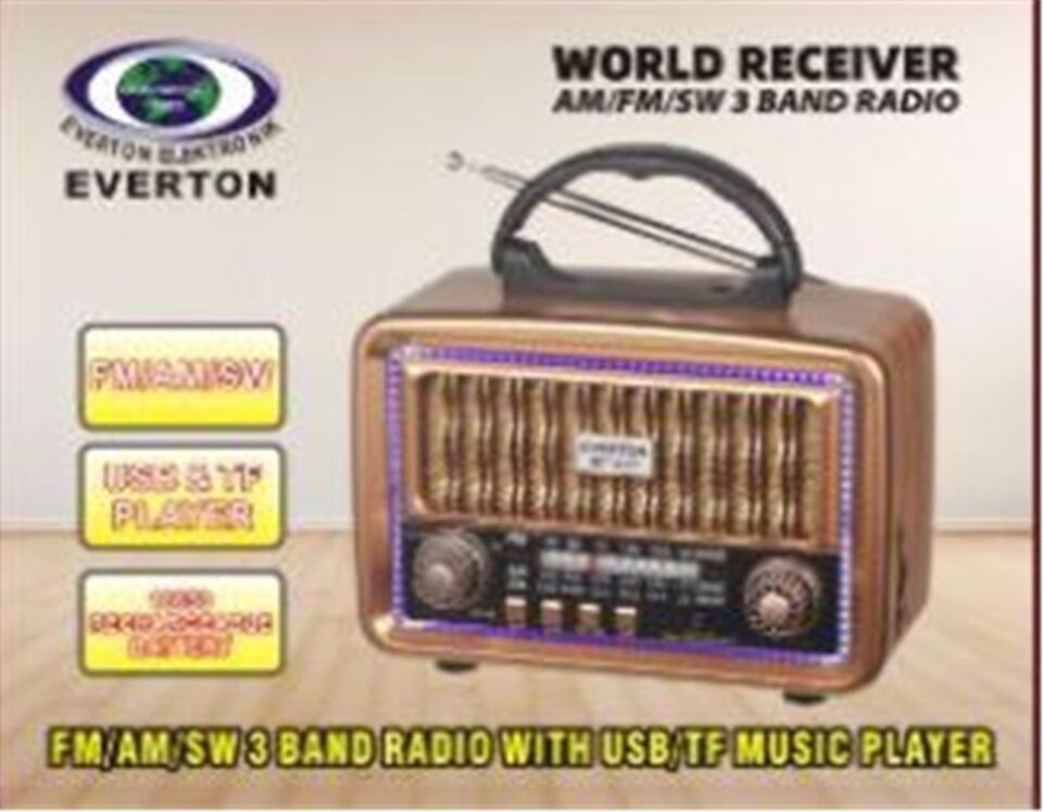Everton RT-683  Bluetooth Usb-Micro Sd Nostaljik Radyo