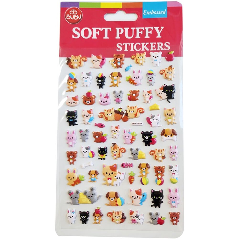 Bu-Bu Soft Puffy Stıckers Cats 10.9x20.5 BUBU-SWP-1012A