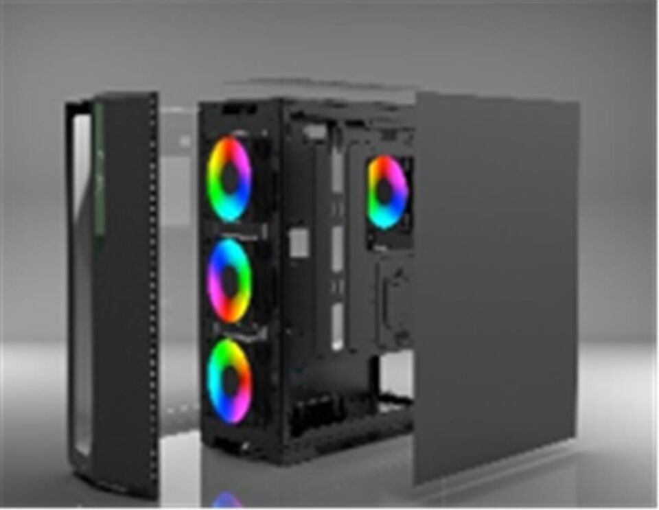 Inca Emg-17XN 4X1200mm Kumandalı ARGB Fan Gaming Computer Case