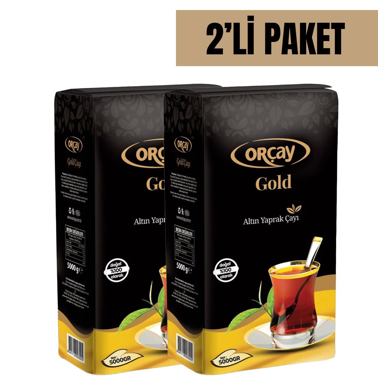Orçay Gold Dökme Çay 5000 Gr 2'Lİ PAKET