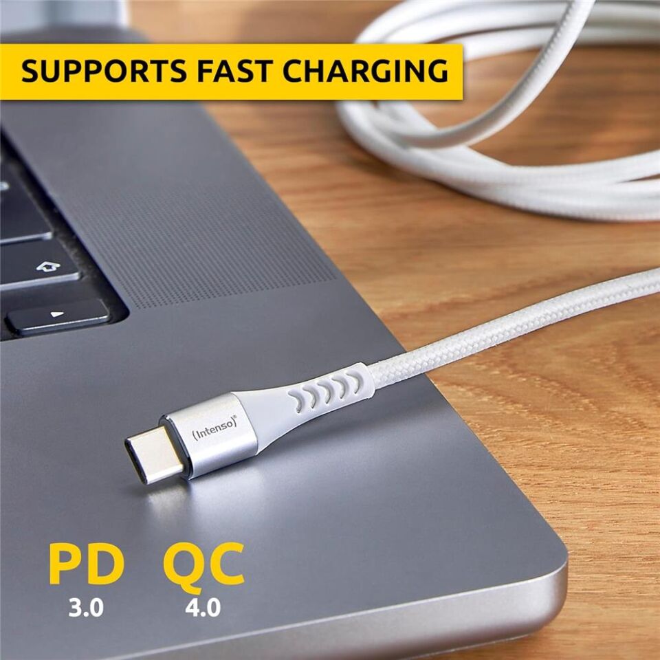 Intenso 7901002 USB-Cable C315C 60W-1,5M White Beyaz Şarj ve Data Kablosu