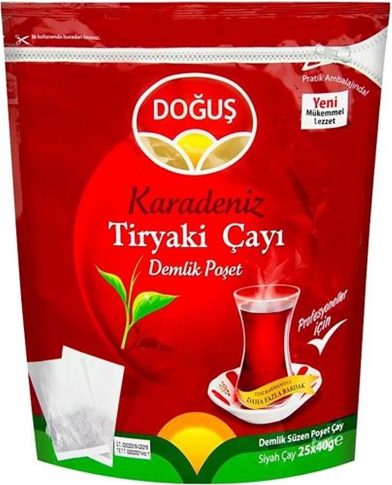 Doğuş Karadeniz Tiryaki Çayı ( Demlik Poşet) 25X40 Gr. 10 Paket